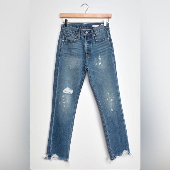 NWT NOEND Anthropologie Newport Slim Straight Jean in Beach - Picture 3 of 12